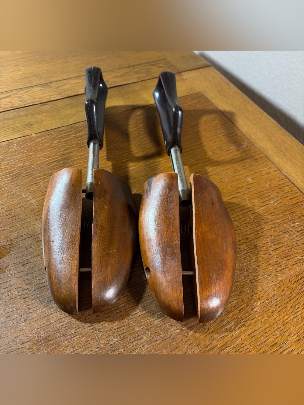 Wooden Shoe Trees with Black Handles - Men’s Accessory